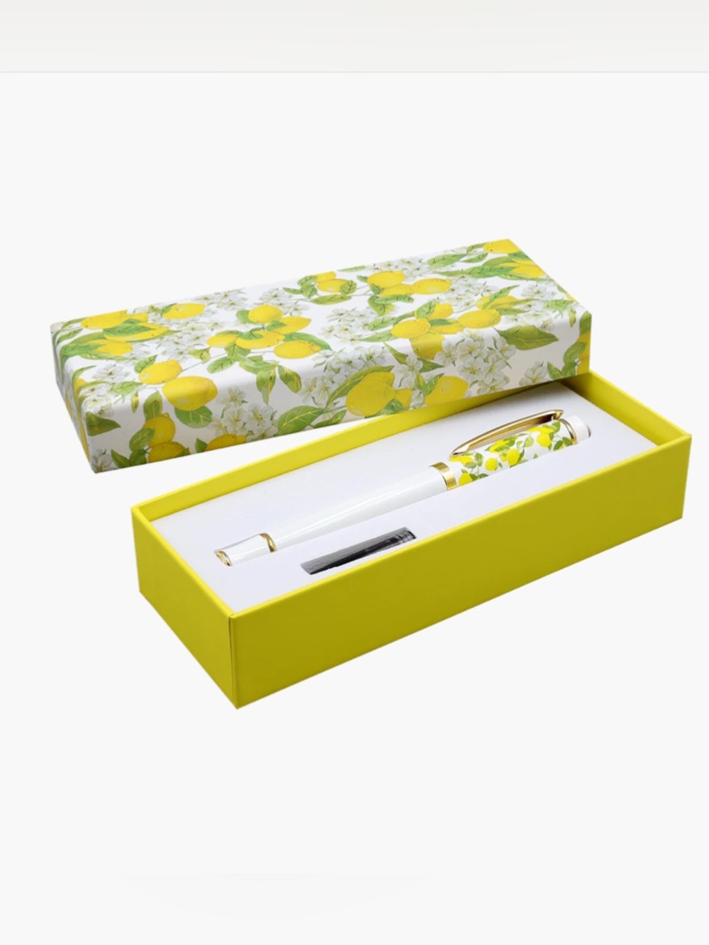 Lemon Print Ballpoint Pen Gift Set